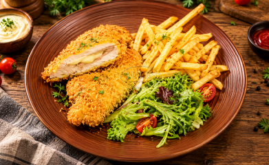 Pancake Stuffed with Minced Chicken